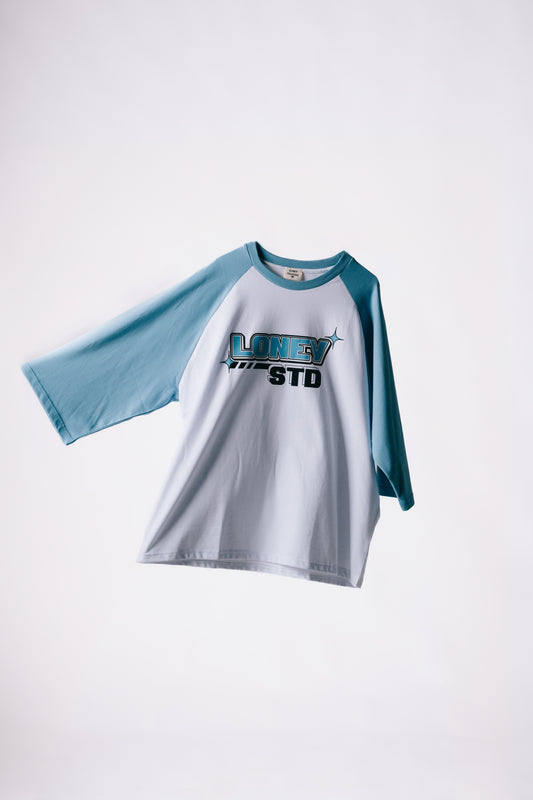 Y2K Loney tee (Sky blue&White)