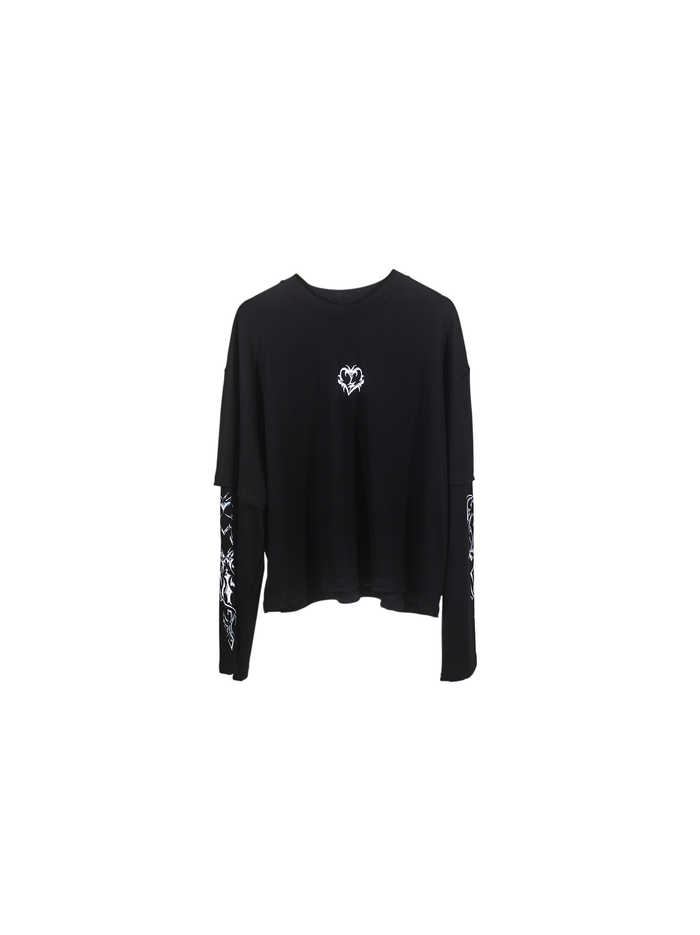 Dark Tribal Double Layered Long-sleeve